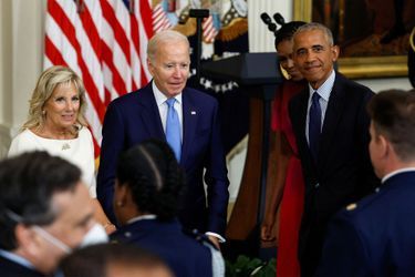 Jill et Joe Biden ont retrouvé Michelle et Barack Obama mercredi.