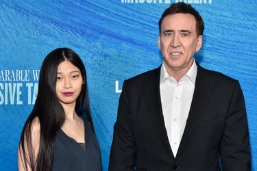 Nicolas Cage et Riko Shibata le 18 avril 2022 à Los Angeles.