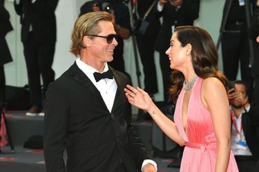 Brad Pitt et Ana de Armas sur le tapis rouge de «Blonde», le 8 août 2022 à Venise. 