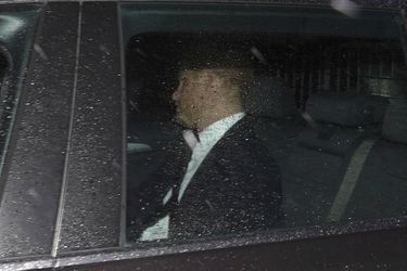 Le prince Harry arrivant à Balmoral après l'annonce de la mort de la reine Elizabeth II, ce jeudi 8 septembre 2022.