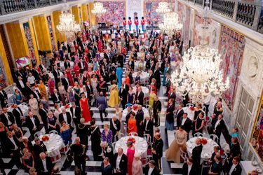 Dîner de gala pour le Jubilé d'or de la reine Margrethe II de Danemark, au château de Christiansborg à Copenhague le 11 septembre 2022 