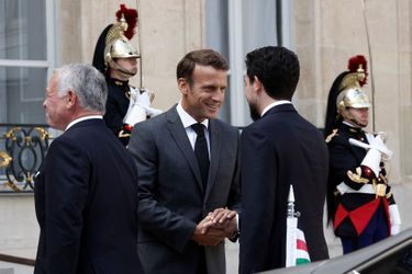 Emmanuel Macron accueille le prince héritier Hussein