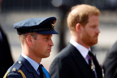 Le prince William et son frère cadet le prince Harry, le 14 septembre 2022.