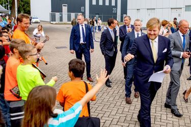 Le roi Willem-Alexander des Pays-Bas en visite provinciale dans le Peel, à Helmond le 15 septembre 2022