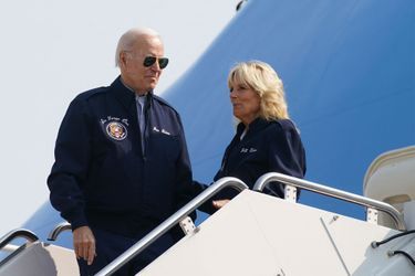 Joe et Jill Biden s'apprêtent à prendre le départ pour Londres, samedi 17 septembre.