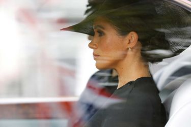Meghan Markle lors des funérailles de la reine Elizabeth II, lundi 19 septembre 2022. 