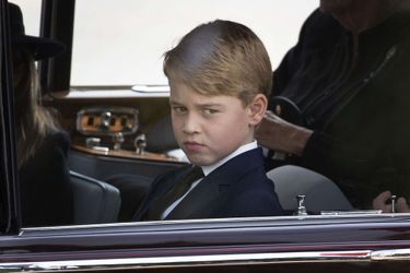 Le prince George lors des funérailles d'Elizabeth II.