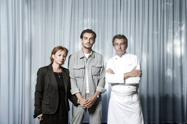 Isabelle, Clément et Yannick Alléno. 