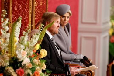 La reine Maxima et le roi Willem-Alexander des Pays-Bas au Théâtre royal à La Haye le 20 septembre 2022, jour du Prinsjesdag