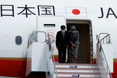 L'impératrice Masako et l'empereur Naruhito du Japon à leur départ de Tokyo, le 17 septembre 2022