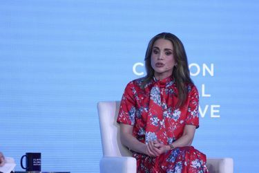 La reine Rania de Jordanie avec Hillary Clinton à la Clinton Global Initiative 2022, à New York le 21 septembre 2022