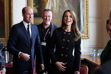 Le prince et la princesse de Galles, en visite à la mairie de Windsor, le 22 septembre 2022.