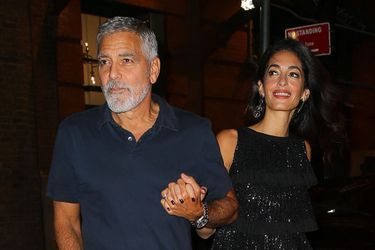 George et Amal Clooney le 22 septembre 2022 à New York.