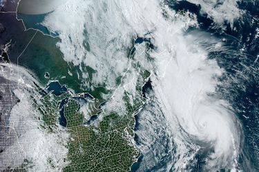 Vue satellite de l'ouragan Fiona.