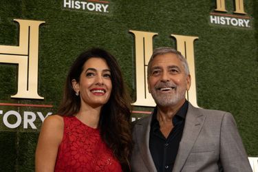 George et Amal Clooney au HISTORYTalks 2022, à Washington, le 24 septembre 2022.