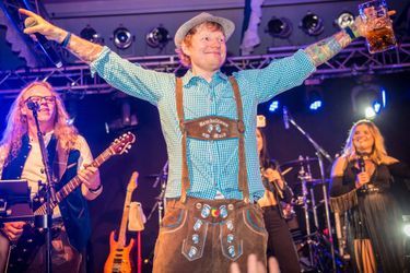 Ed Sheeran à l'Oktoberfest à Francfort, en Allemagne, le 24 septembre 2022.