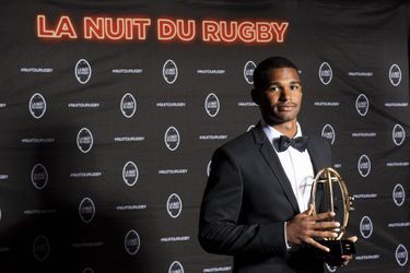 Leo Coly lors de la soirée de la 18ème édition de la Nuit du Rugby à l'Olympia, Paris le 26 septembre 2022. 