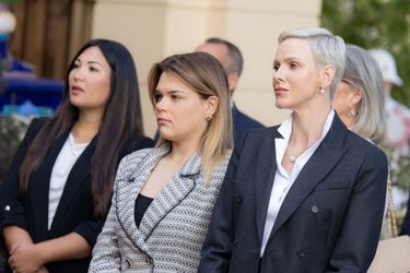 Marie Ducruet, Camille Gottlieb et la princesse Charlène de Monaco à Monaco, le 28 septembre 2022