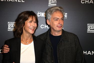 Sophie Marceau et le réalisateur du film «Une femme de notre temps» Jean-Paul Civeyrac, à Paris, le 29 septembre 2022.