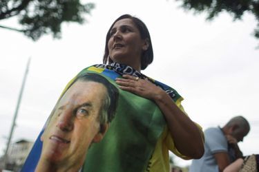 Une supportrice de Jair Bolsonaro. 