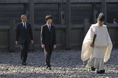 Le prince Hisahito du Japon en visite à Ise-Jingu, le 1er octobre 2022