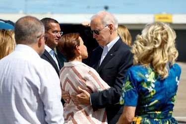 Joe et Jill Biden arrivent lundi à Porto Rico.