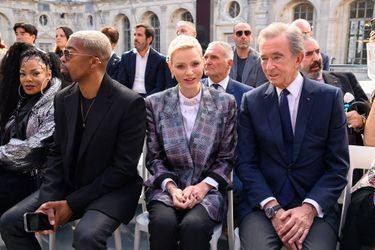 Charlène de Monaco au défilé Louis Vuitton printemps-été 2023 à Paris, le 4 octobre 2022.