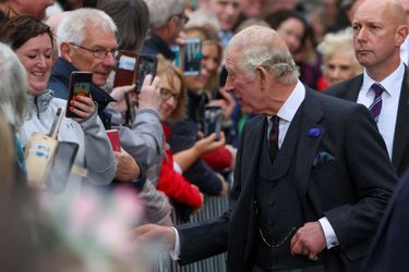 Le roi Charles III à Dunfermline, le 3 octobre 2022