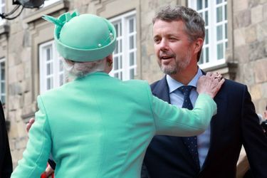 La reine Margrethe II de Danemark et son fils aîné le prince Frederik à Copenhague, le 4 octobre 2022