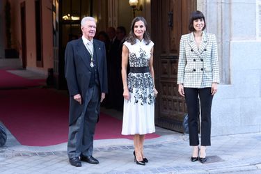La reine Letizia d'Espagne à Madrid, le 6 octobre 2022