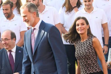 La reine Letizia d'Espagne à Madrid, le 4 octobre 2022