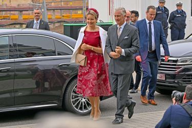 La reine Mathilde et le roi des Belges Philippe à Mayence, le 5 octobre 2022