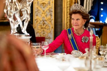 La reine Silvia de Suède à Stockholm, le 11 octobre 2022