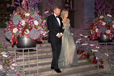 La reine Maxima et le roi Willem-Alexander des Pays-Bas à Stockholm, le 12 octobre 2022