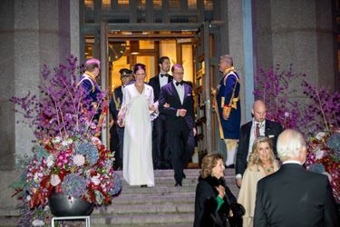 La princesse héritière Victoria et le prince Daniel de Suède à Stockholm, le 12 octobre 2022