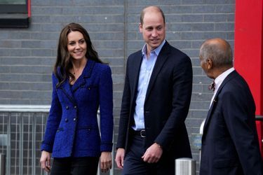 Kate Middleton et le prince William à la Copper Box Arena du Queen Elizabeth Olympic Park à Londres, le 13 octobre 2022. 