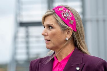 Le bandeau Nam Josh de la reine Maxima des Pays-Bas à Göteborg, le 13 octobre 2022