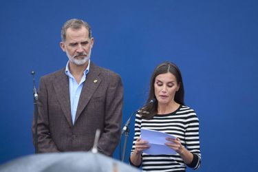 La reine Letizia d'Espagne a lu le discours de la princesse des Asturies Leonor à Cadavéu, le 29 octobre 2022