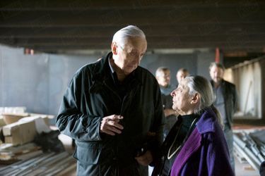 Le 6 mai 2013, Pierre Soulages et son épouse, Colette, visitent le chantier du futur musée Soulages, alors en construction à Rodez, et qui ouvrira au printemps 2014.