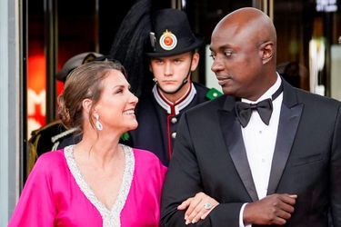 La princesse Märtha Louise et son fiancé Durek Verret à Oslo, le 8 novembre 2022 