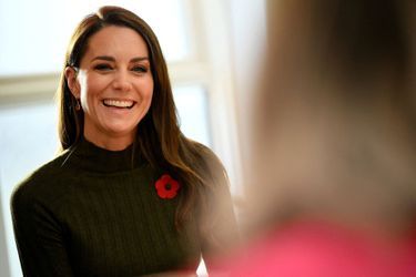 Kate Middleton, princesse de Galles, visite le centre pour enfants Colham Manor à Hillingdon, le 9 novembre 2022.