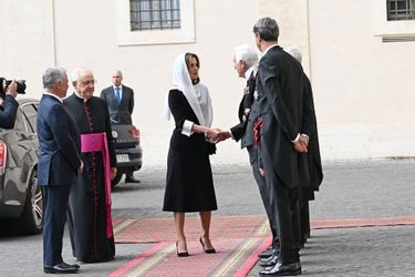Le roi Abdallah II et la  reine Rania de Jordanie au Vatican, le 10 novembre 2022