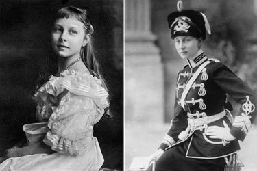 La princesse Viktoria Luise de Prusse en 1904. A droite dans son uniforme de chef du 2e régiment de hussards de la garde en 1909-1910