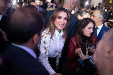 La Reine Rania de Jordanie a prononcé le discours inaugural du 5e forum de Paris sur la paix, vendredi, au Palais Brongniart. 