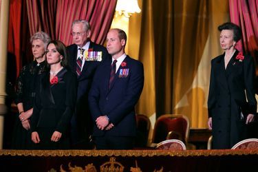 La princesse Kate, le prince William et la princesse Anne au Festival of Remembrance, le 12 novembre 2022.