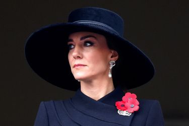Kate Middleton lors de la cérémonie du souvenir, à Londres, le 13 novembre 2022. 