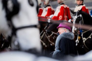 La reine Margrethe II de Danemark à son arrivée à l'Hôtel de Ville de Copenhague, le 12 novembre 2022