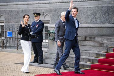 La princesse Marie et le prince Joachim de Danemark à leur arrivée à l'Hôtel de Ville de Copenhague, le 12 novembre 2022
