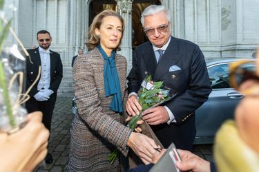 La princesse Claire et le prince Laurent de Belgique à Bruxelles, le 15 novembre 2022