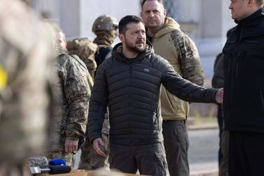 Volodymyr Zelensky à Kherson, le 14 novembre.